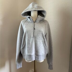 Grey Half Zip Hoodie (M)